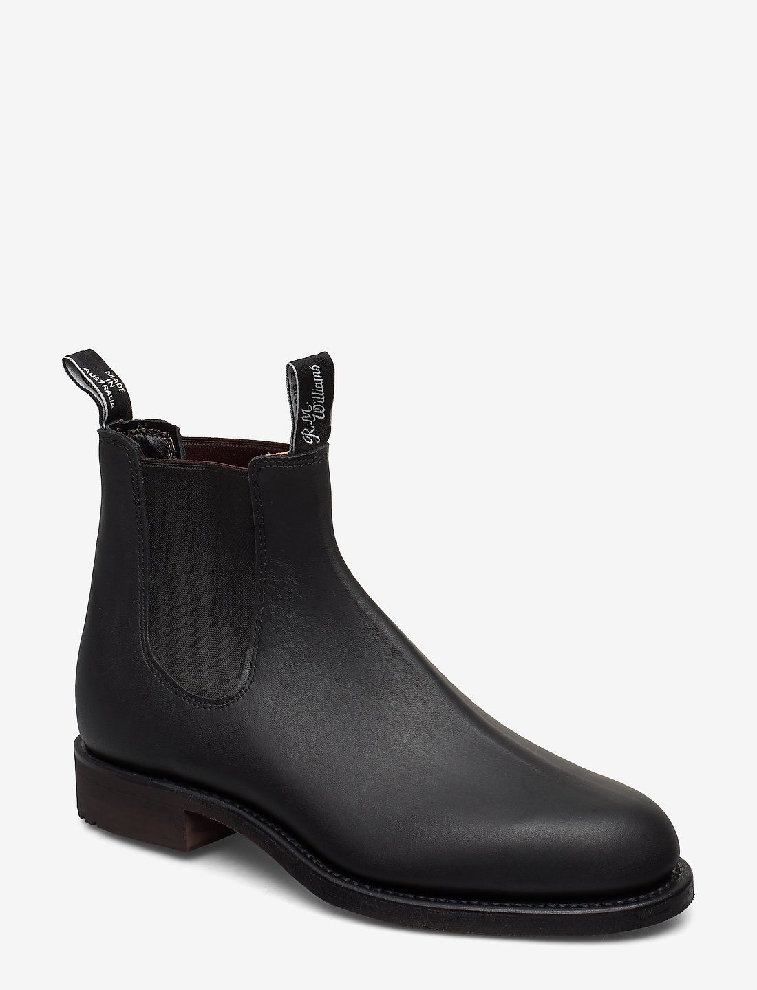 R.M. Williams Gardener G last Greasy Kip Black Chelsea boots