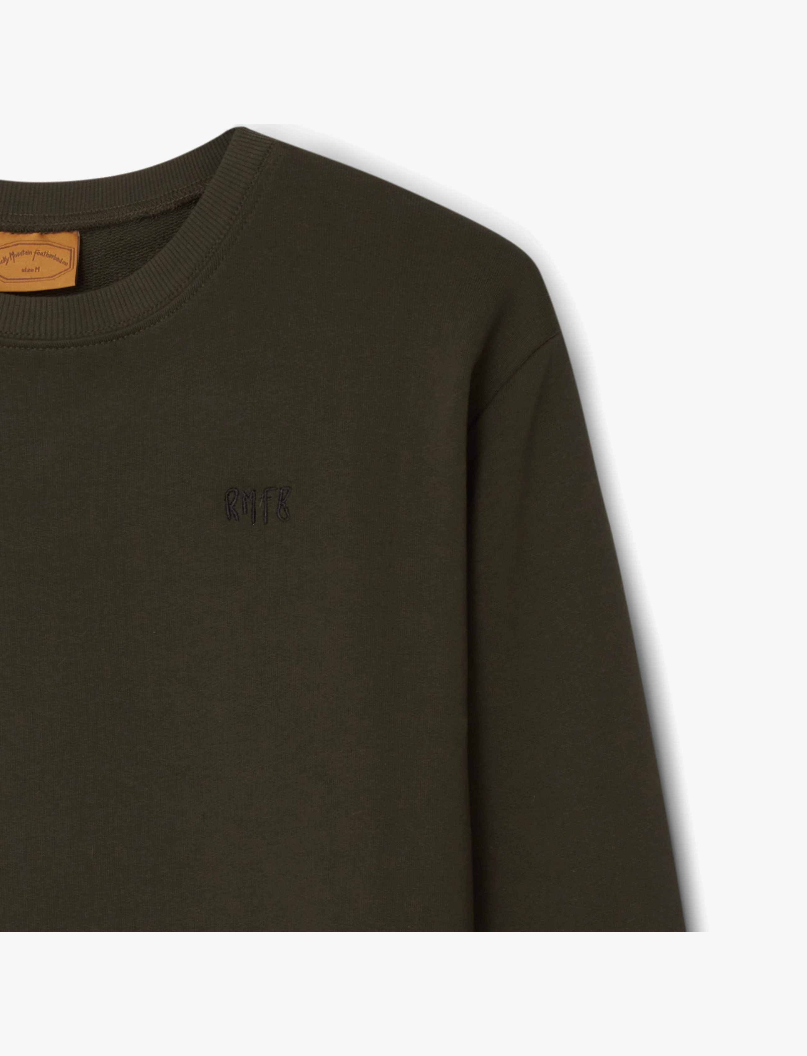 Rocky Mountain Featherbed - RMFB CREW SWEATSHIRT - oberteile - olive - 1