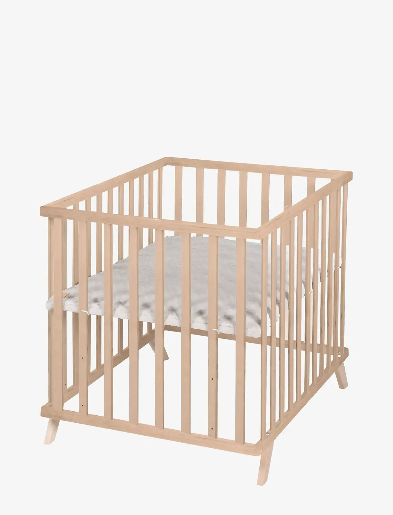 ROBA - Wooden Playpen 75x100 cm - playpens - natural organic beech - 1