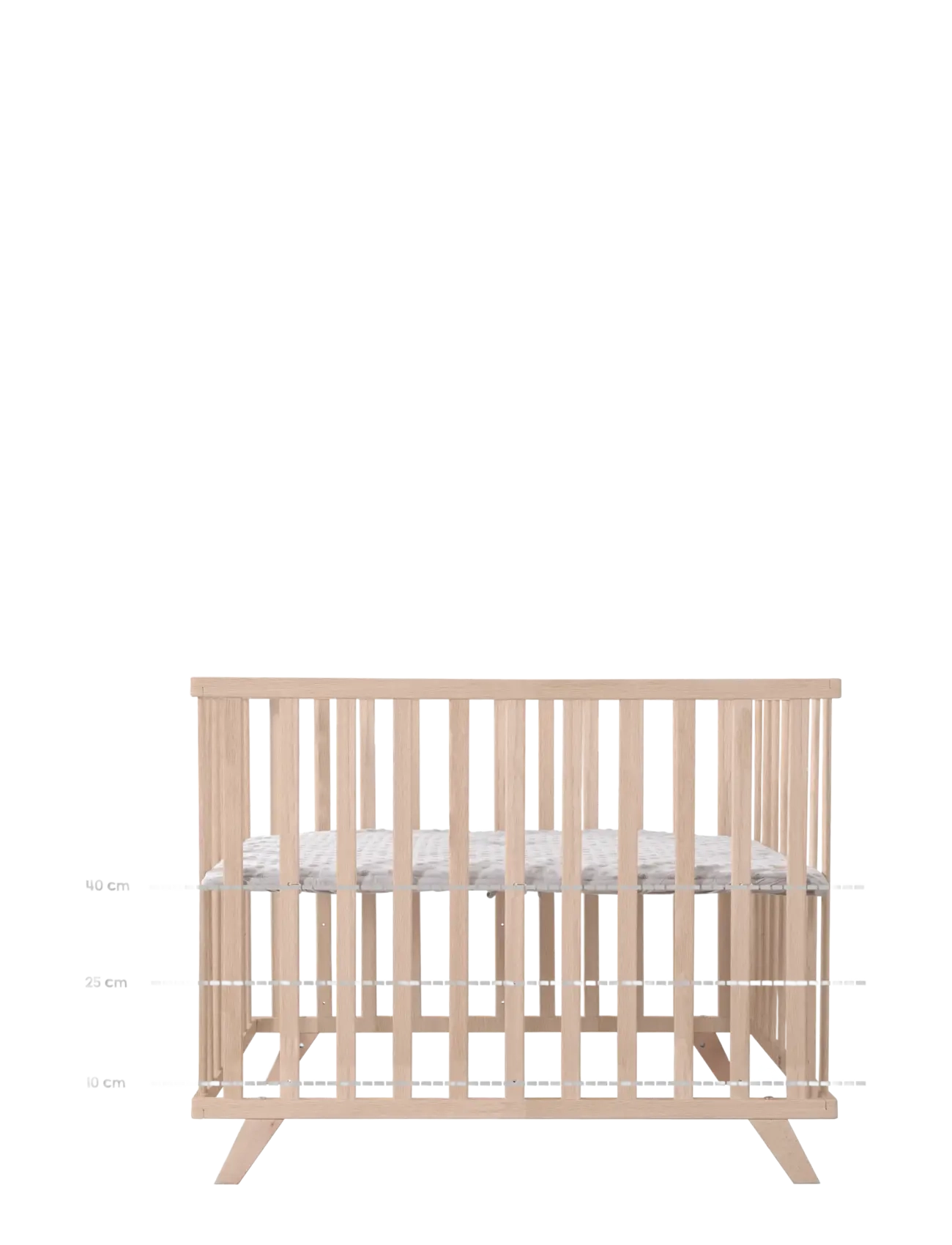 ROBA - Wooden Playpen 75x100 cm - kinderbett - natural organic beech - 5