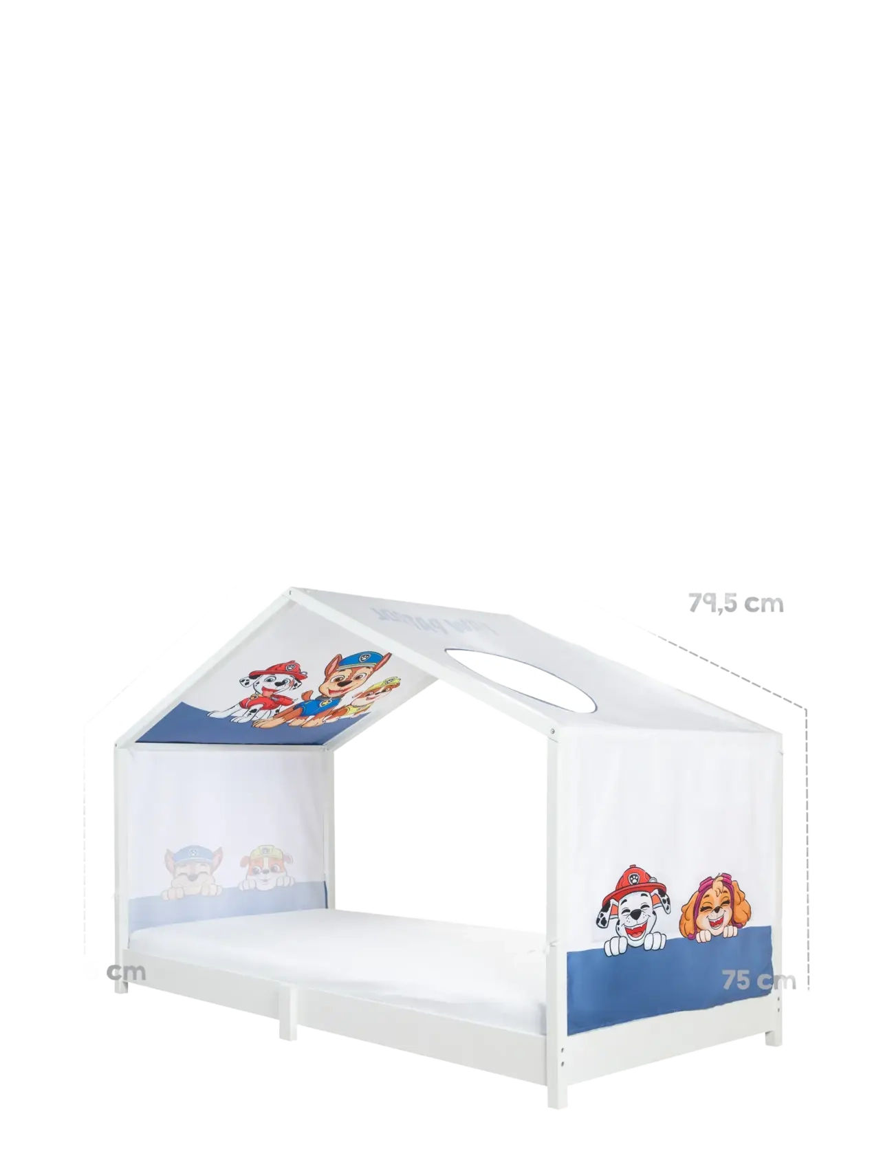 La Pat' Patrouille - Cover for Montessori House Beds 90 x 200 cm in Paw Patrol Design - white - 3
