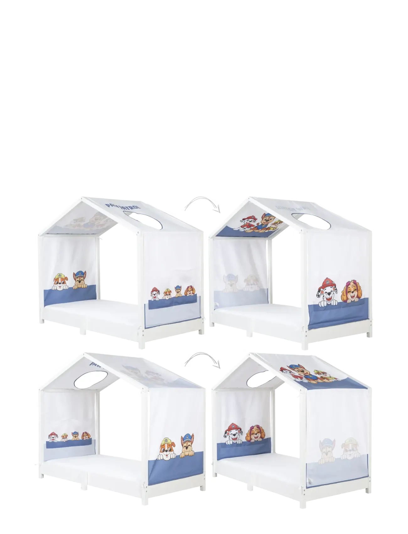 Paw Patrol - Cover for Montessori House Beds 70 x 140 cm - kinderbetten & zubehör - white - 2