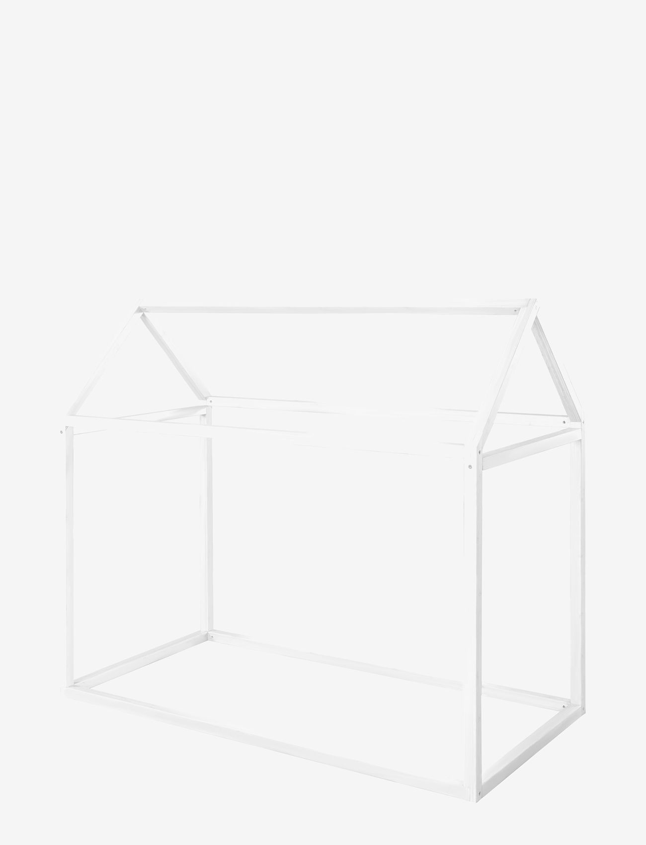 ROBA - Sustainable Montessori House Bed 70 x 140 cm - Solid Wood - barnarúm & fylgihlutir - white - 1