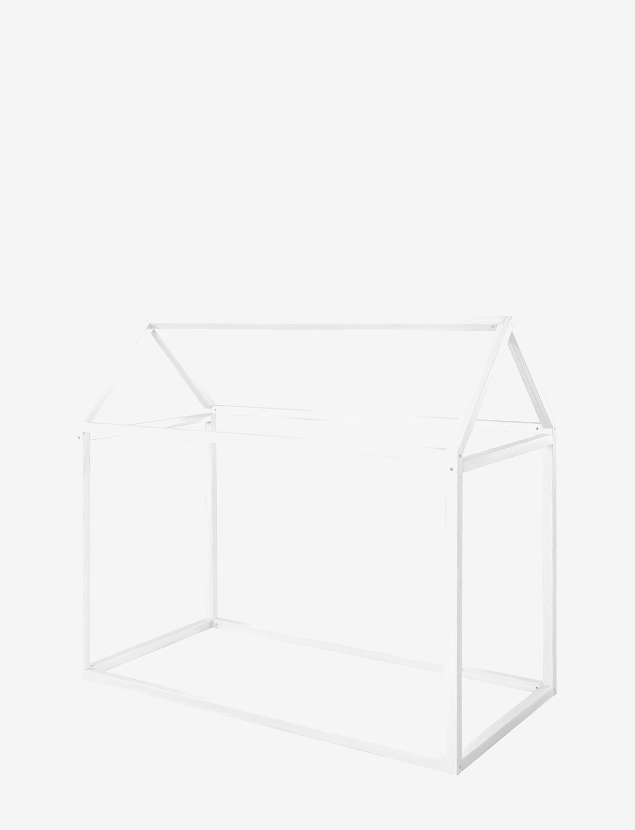ROBA - Sustainable Montessori House Bed 70 x 140 cm - Solid Wood - barnarúm & fylgihlutir - white - 3