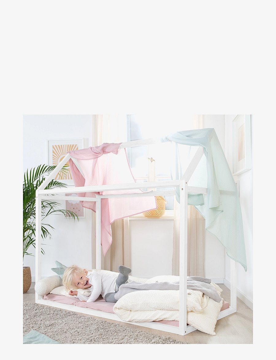 ROBA - Sustainable Montessori House Bed 70 x 140 cm - Solid Wood - kinderbetten & zubehör - white - 4