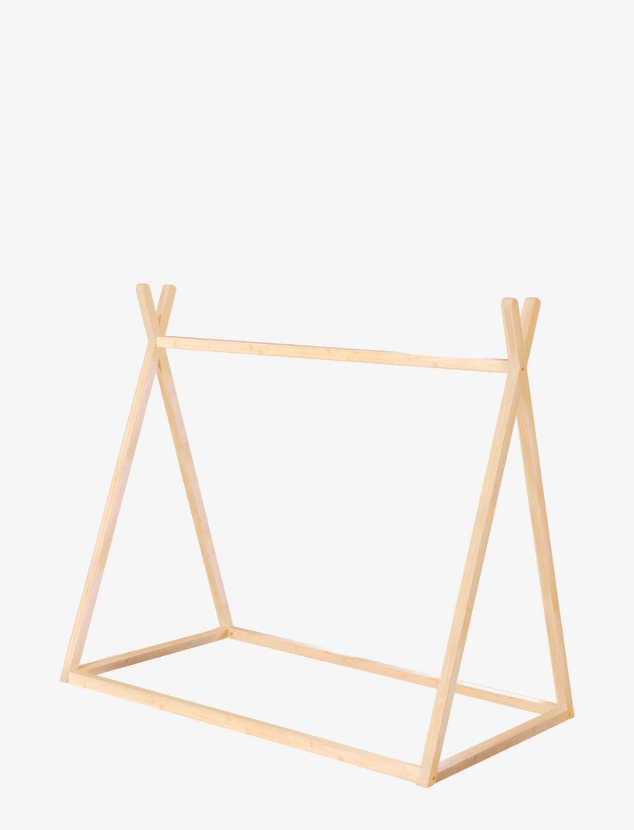 ROBA Sustainable Montessori Tipi Bed 70 x 140 cm - Solid Wood - Kids home - NATURAL BAMBOO / beige