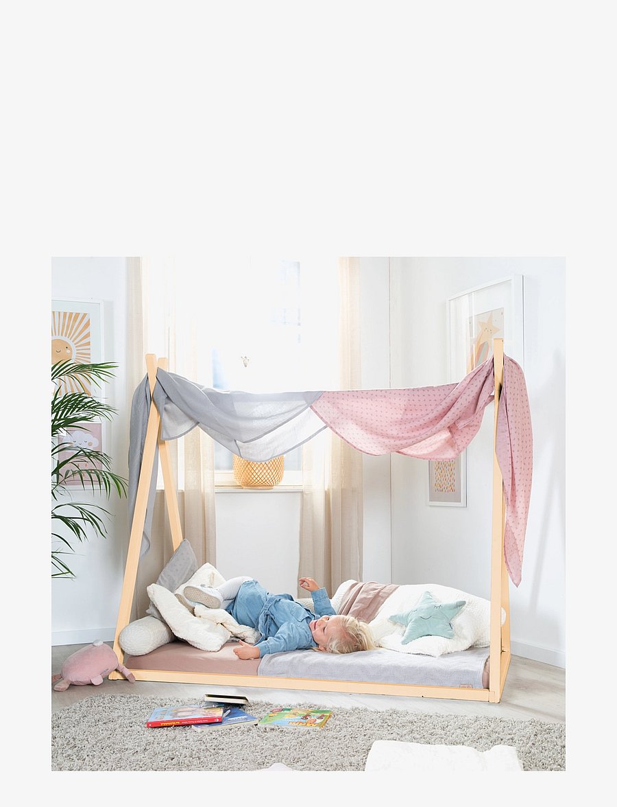 ROBA - Sustainable Montessori Tipi Bed 70 x 140 cm - Solid Wood - kinderbetten & zubehör - natural bamboo - 2