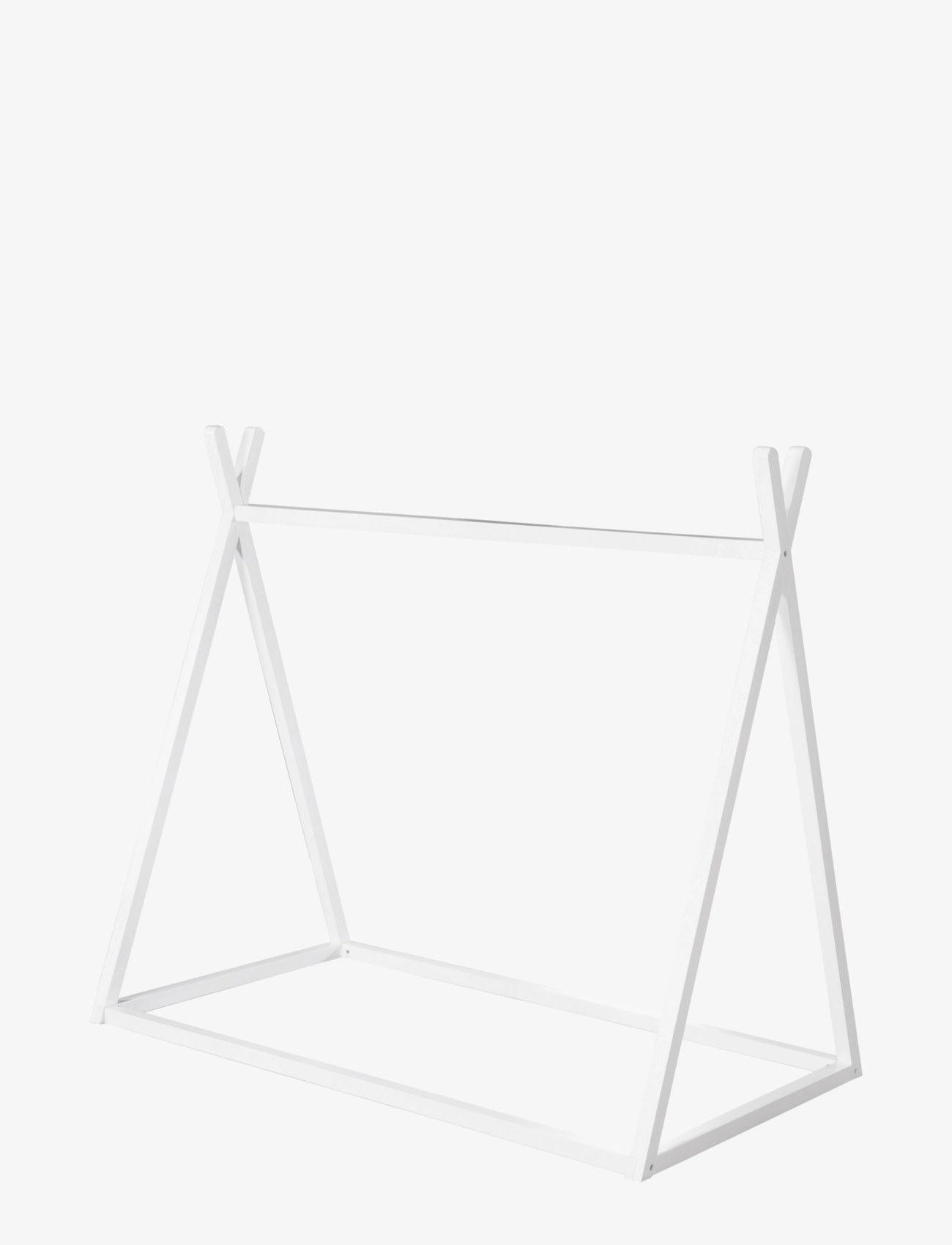 ROBA Sustainable Montessori Tipi Bed 70 X 140 Cm Solid Wood, Børneseng og tilbehør, Hvid, Str: 70X 140CM