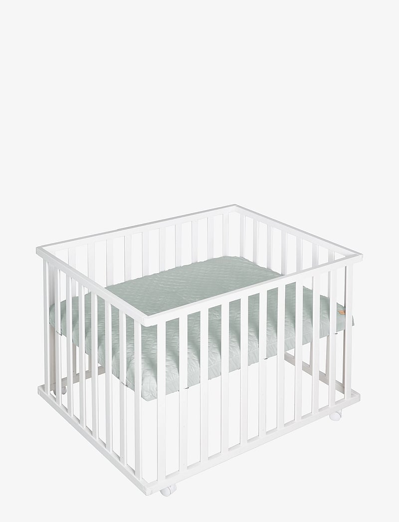 ROBA - Playpen 75 x 100 roba Style with mattress - kinderbett - white & green - 0