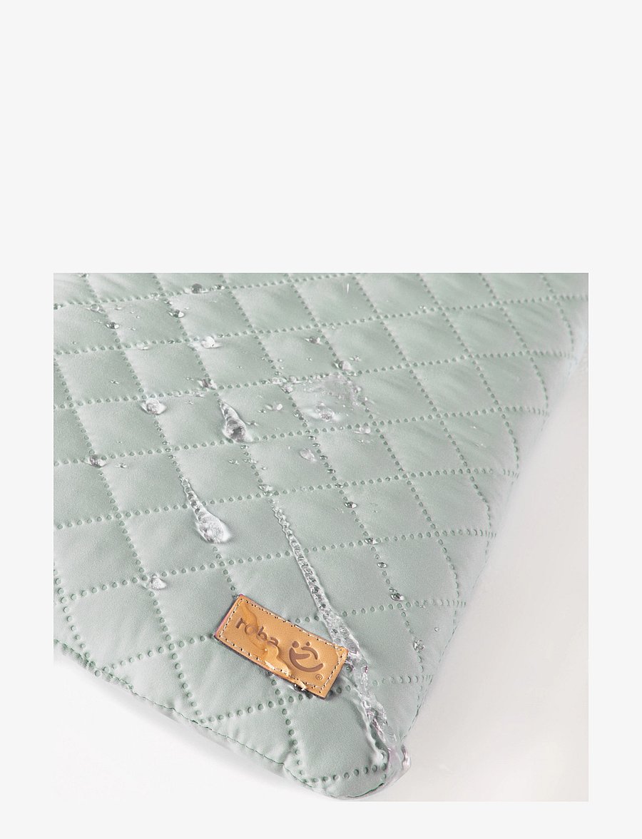 ROBA - Playpen 75 x 100 roba Style with mattress - hällid - white & green - 4