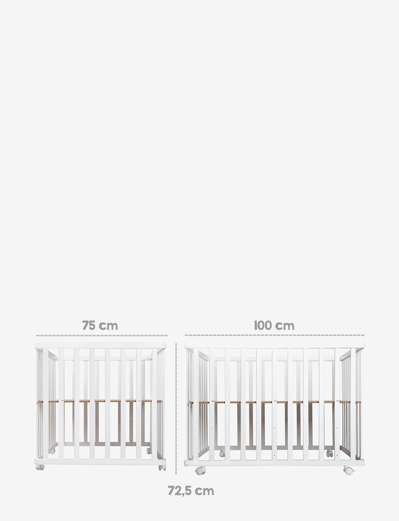 ROBA - Playpen 75 x 100 roba Style with mattress - lekhagar - white & green - 5