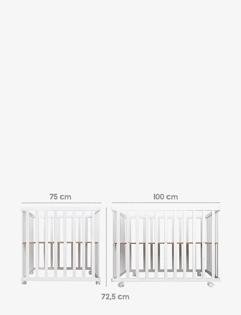 ROBA - Playpen 75 x 100 roba Style with mattress - kinderbett - white & green - 5