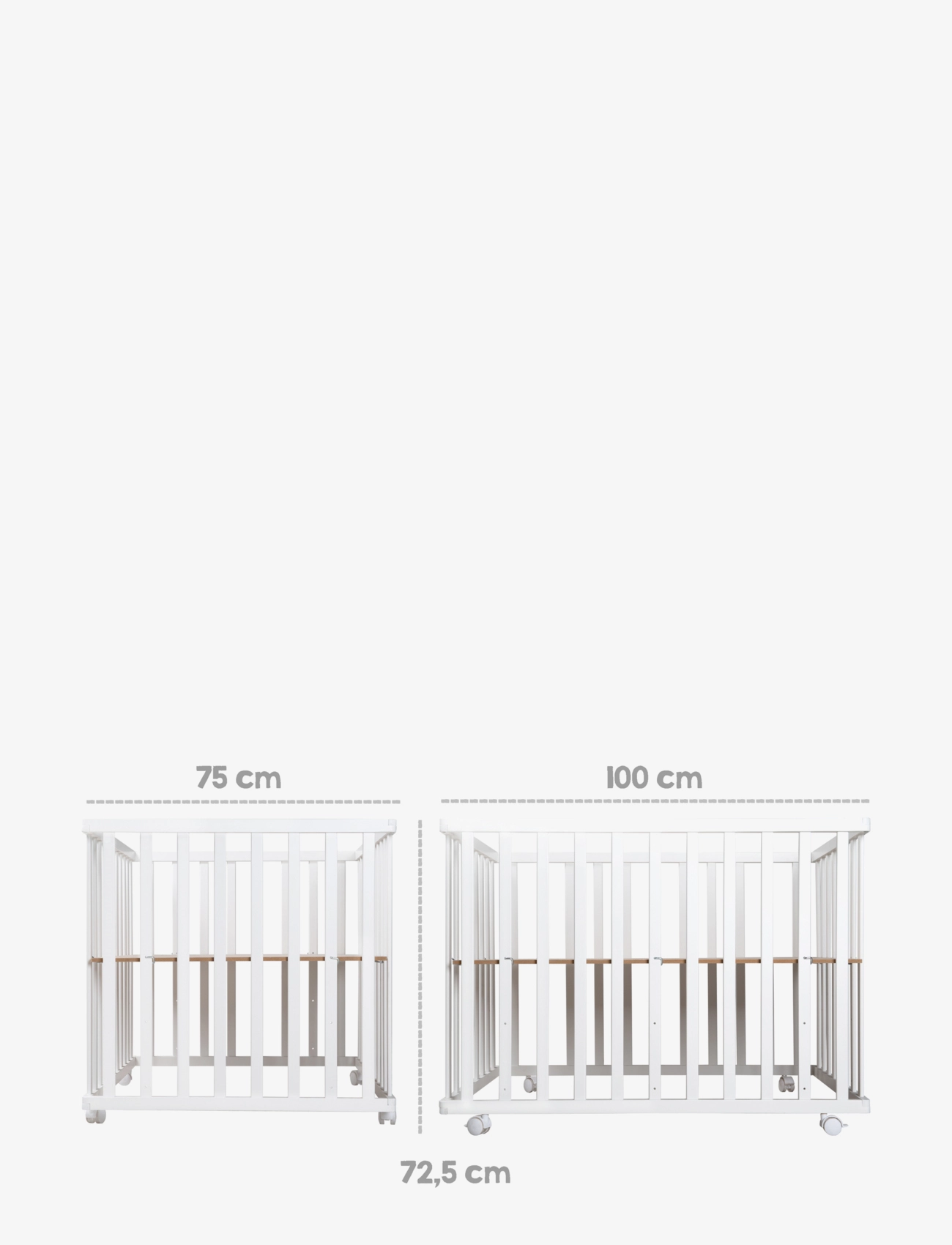 ROBA - Playpen 75 x 100 roba Style with mattress - hällid - white & green - 5
