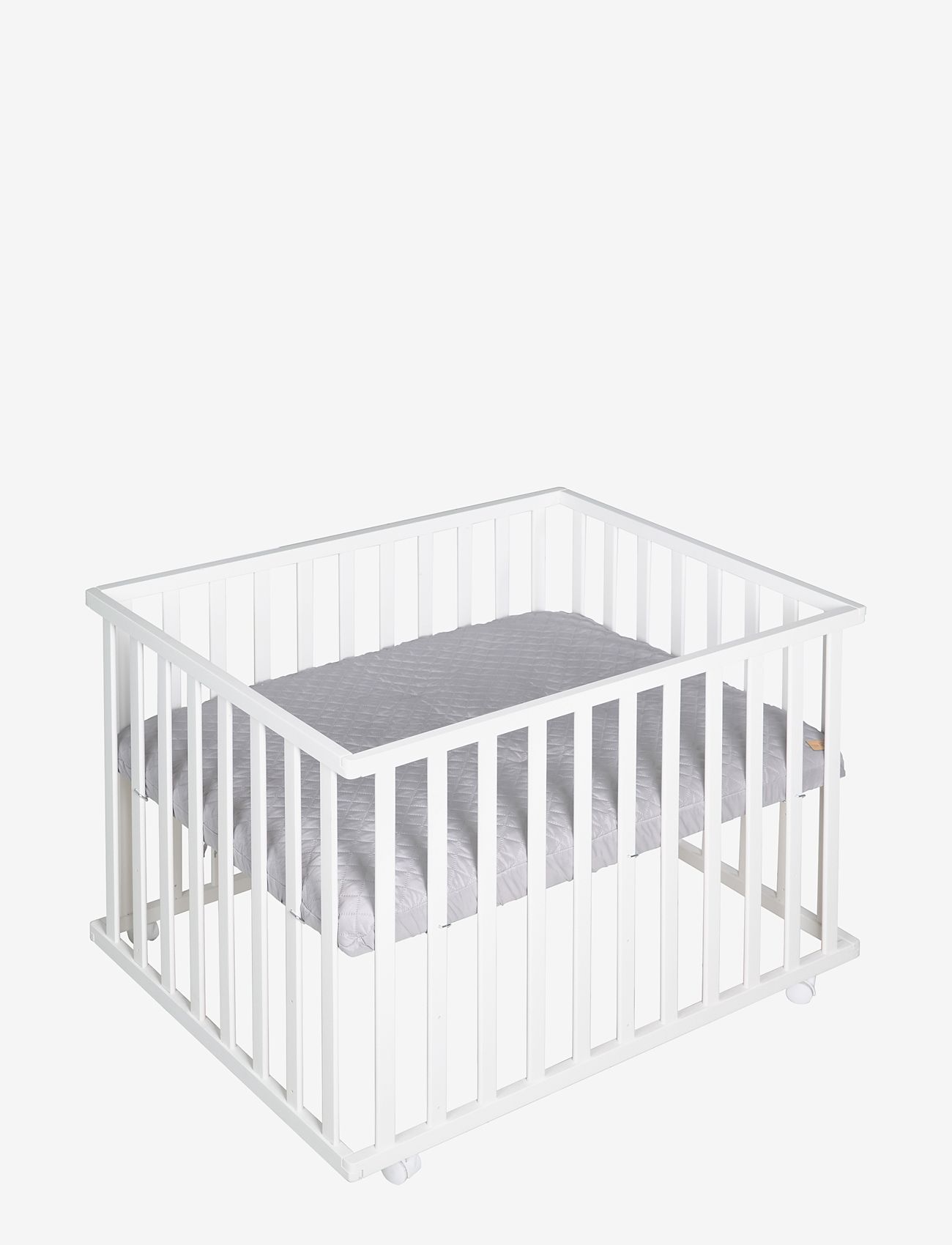 ROBA - Playpen 75 x 100 roba Style with mattress - parcs - white & grey - 0