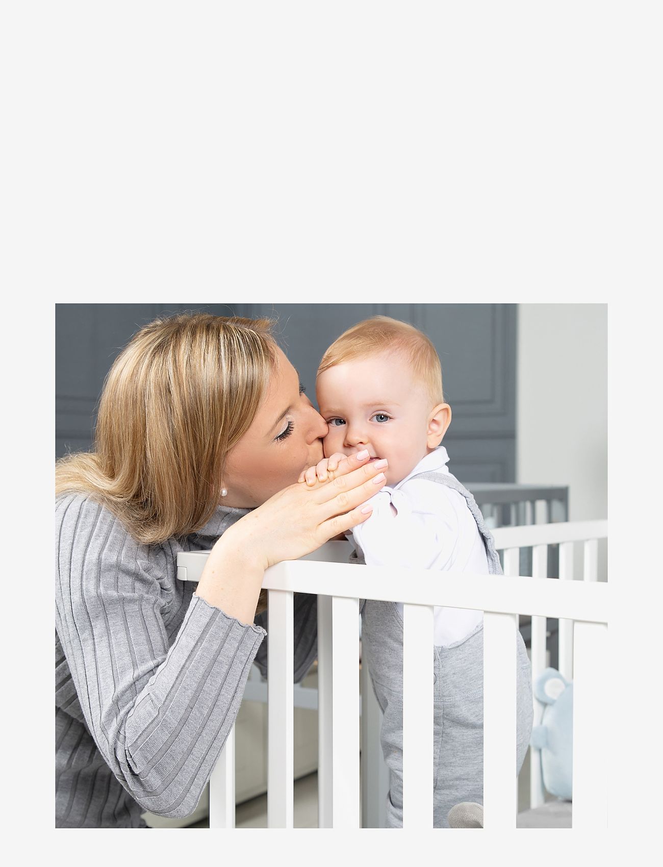 ROBA - Playpen 75 x 100 roba Style with mattress - parcs - white & grey - 3
