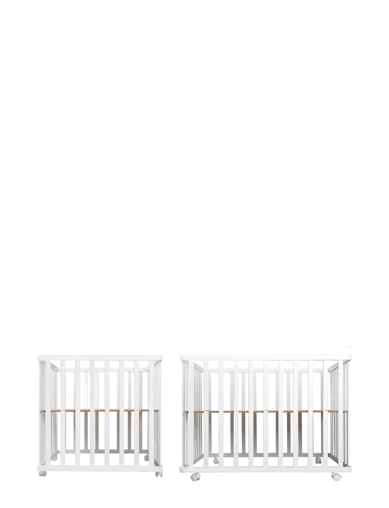 ROBA Wooden Foldable Playpen - 4 for 3 - TAUPE / white