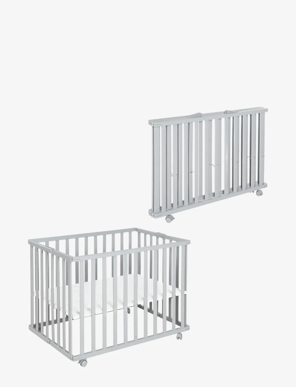ROBA - Wooden Foldable Playpen - wiegjes - taupe - 5