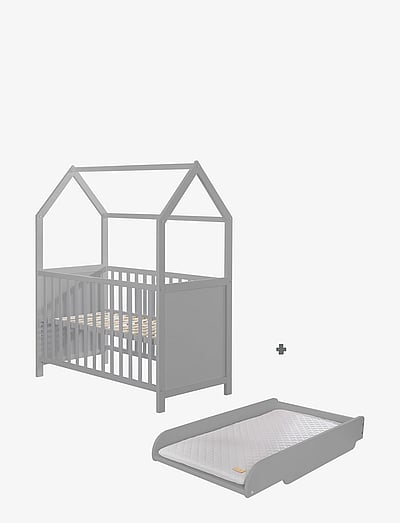 House Bed 60 X 120cm + Changing Top - Babysenge Og TilbehøR