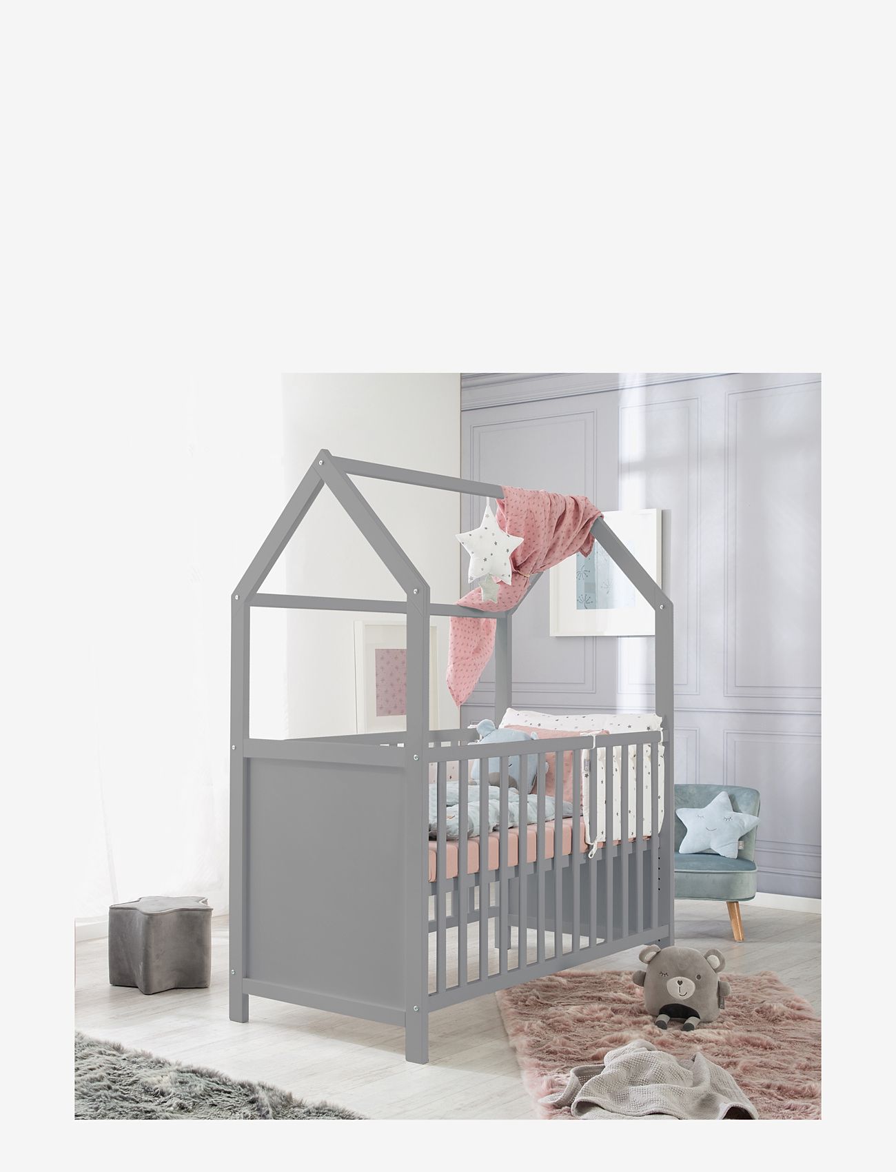 ROBA - House Bed 60 x 120cm - sidosängar - taupe - 1