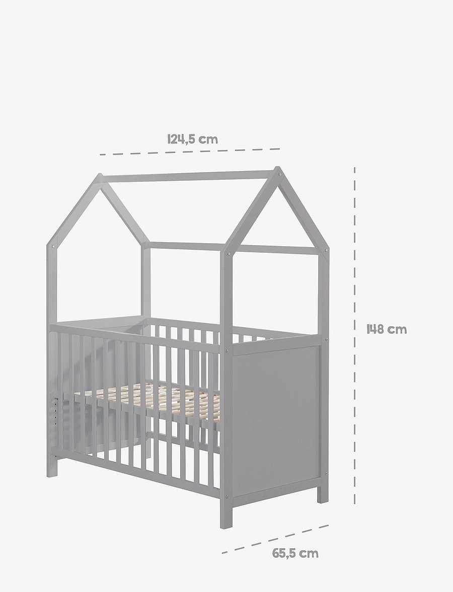 ROBA - House Bed 60 x 120cm - kinderbett - taupe - 2