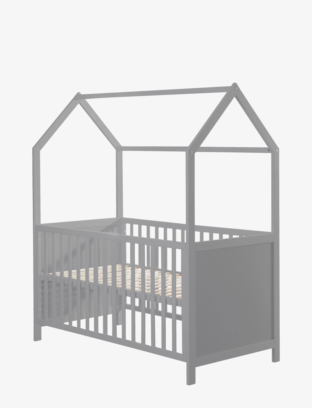 ROBA House Bed 70 X 140cm, 70X 140 cm, Grey, Møbler > Børnesenge Og Tilbehør, Børn