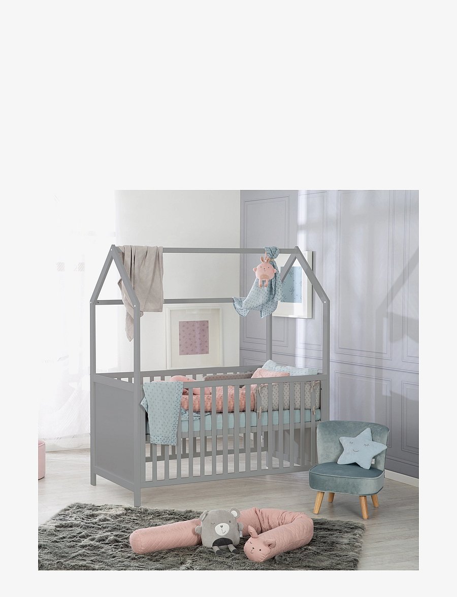 ROBA - House Bed 70 x 140cm - spjälsängar - taupe - 1