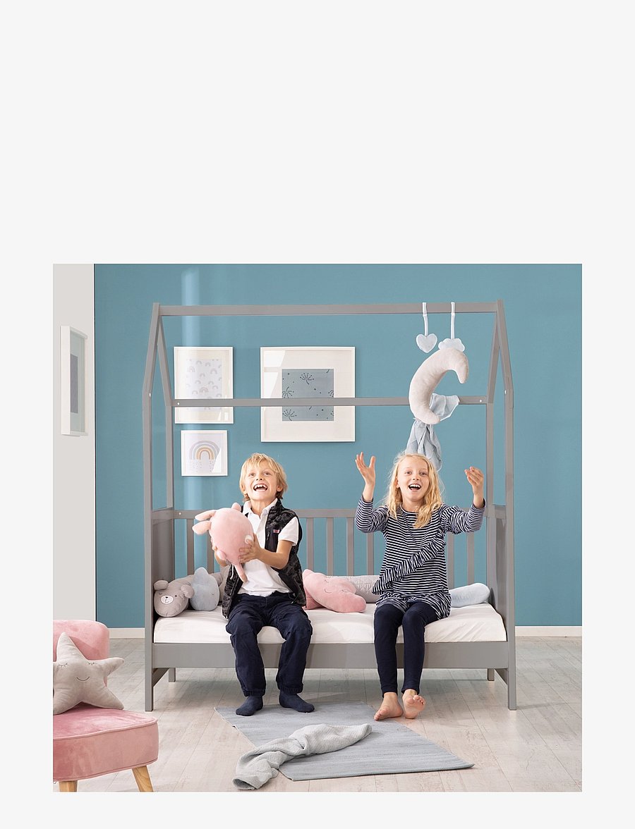 ROBA - House Bed 70 x 140cm - spjälsängar - taupe - 2
