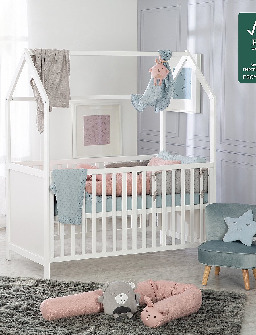 ROBA - House Bed 70 x 140cm - spjälsängar - white - 0