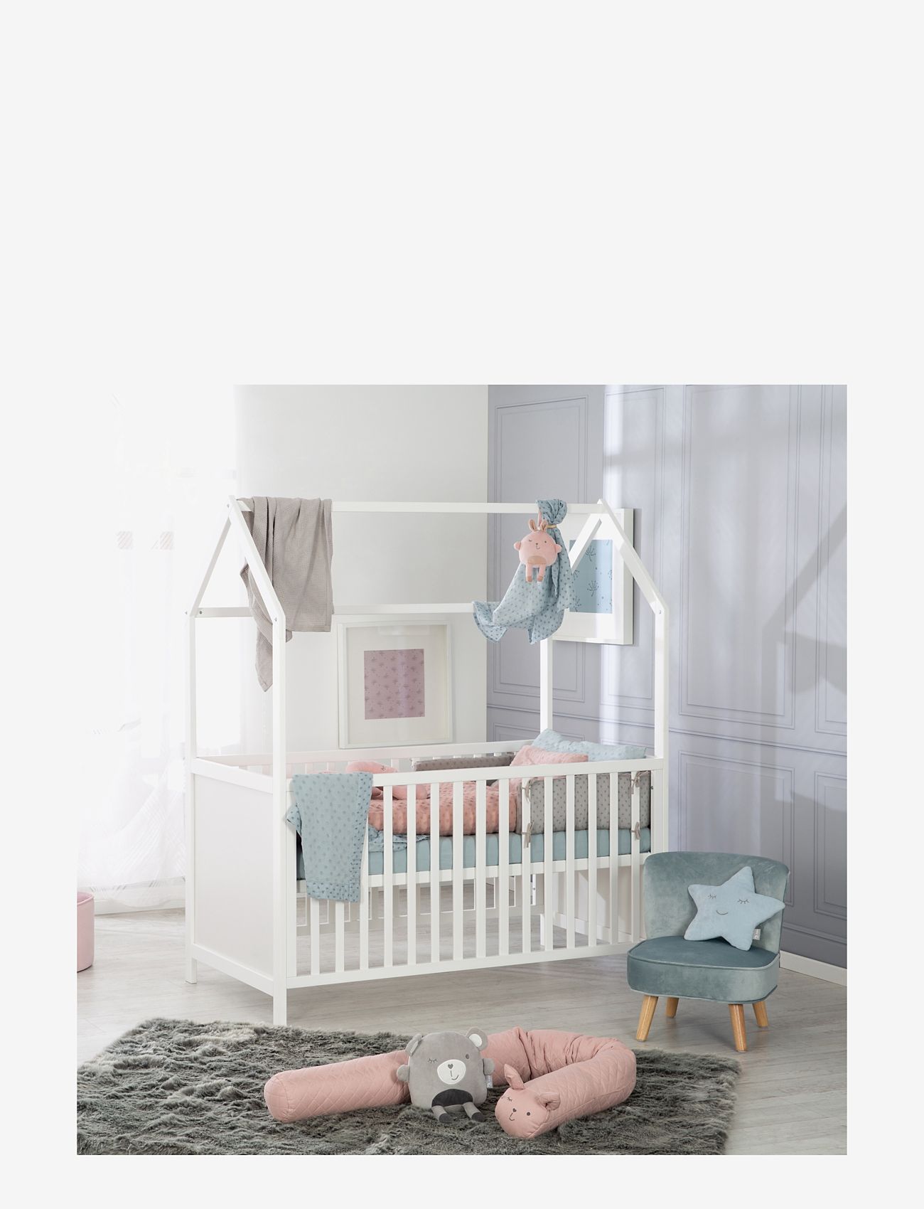 ROBA - House Bed 70 x 140cm - spjälsängar - white - 3