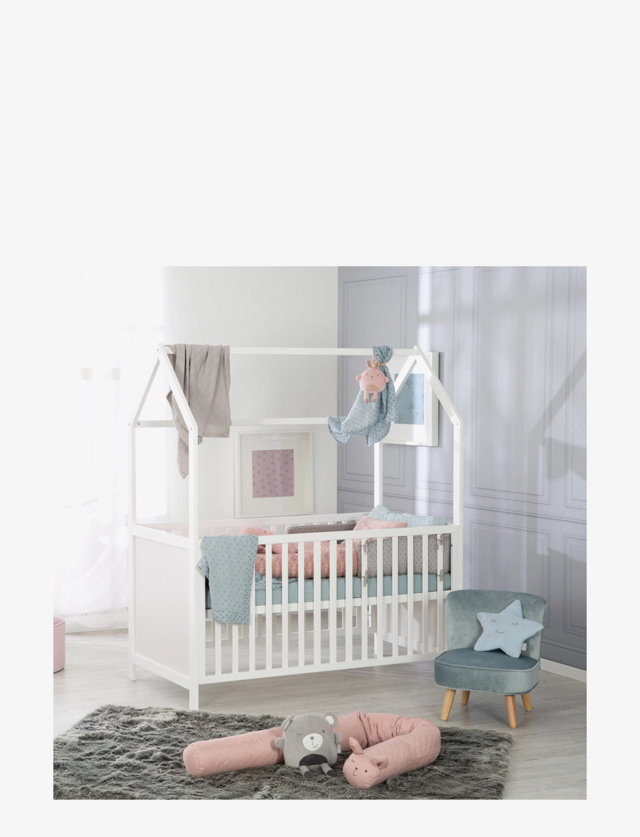 ROBA - House Bed 70 x 140cm - spjälsängar - white - 3