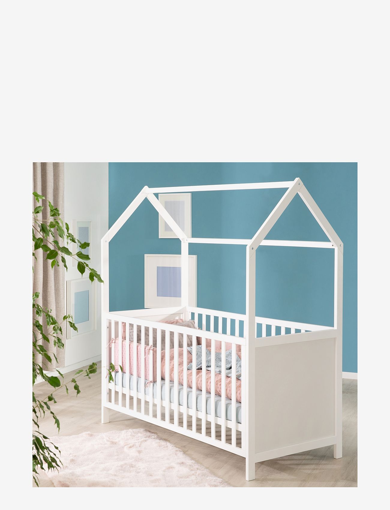 ROBA - House Bed 70 x 140cm - spjälsängar - white - 4