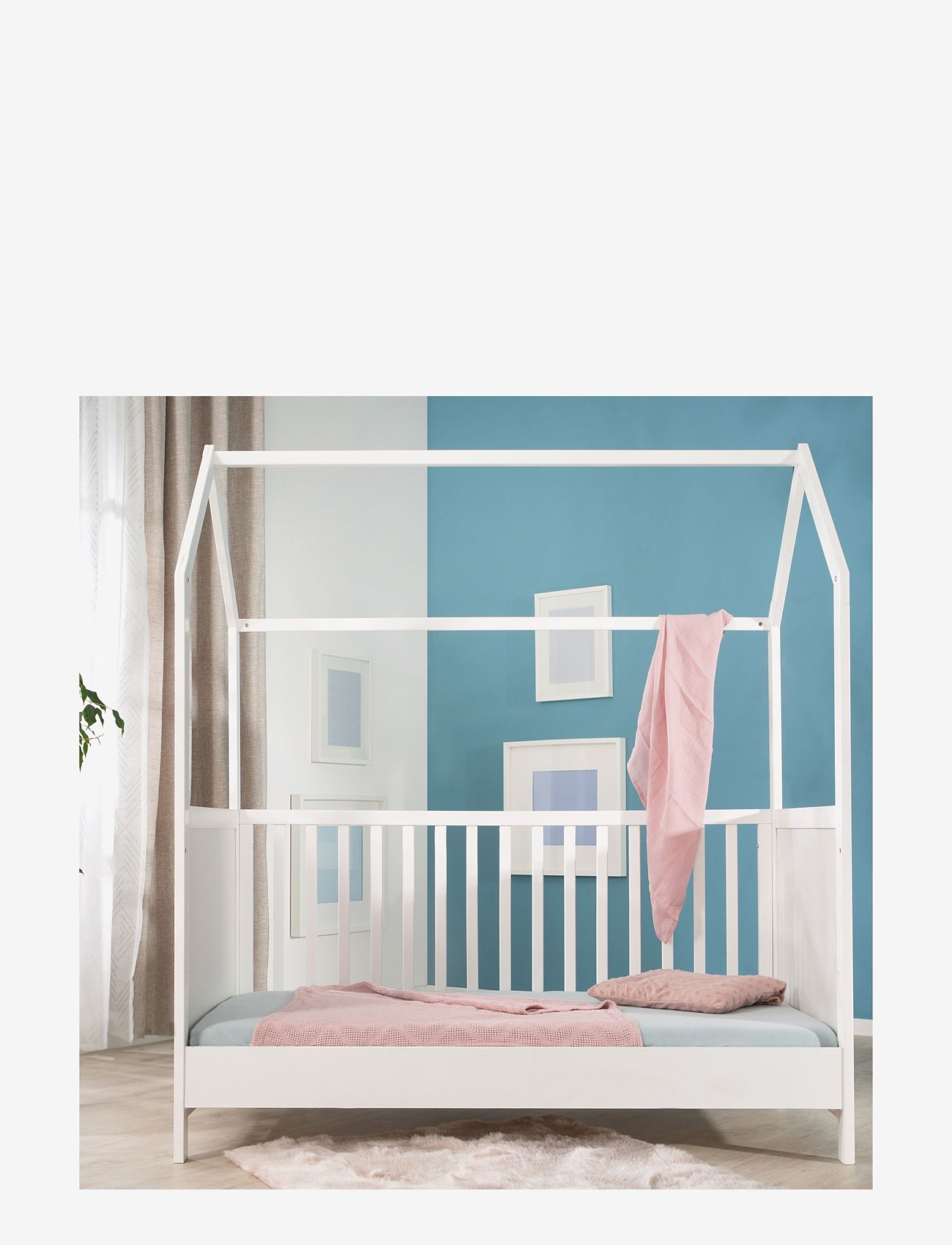 ROBA - House Bed 70 x 140cm - spjälsängar - white - 5