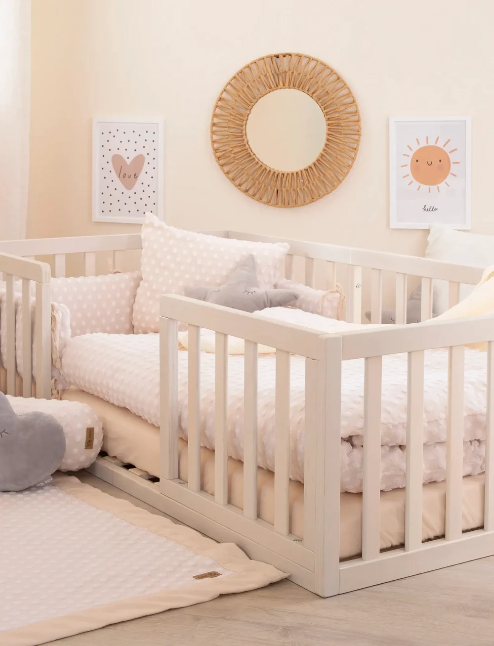 ROBA - Montessori Floor Bed 70 x 140 cm - lastevoodid ja tarvikud - natur-grau - 5