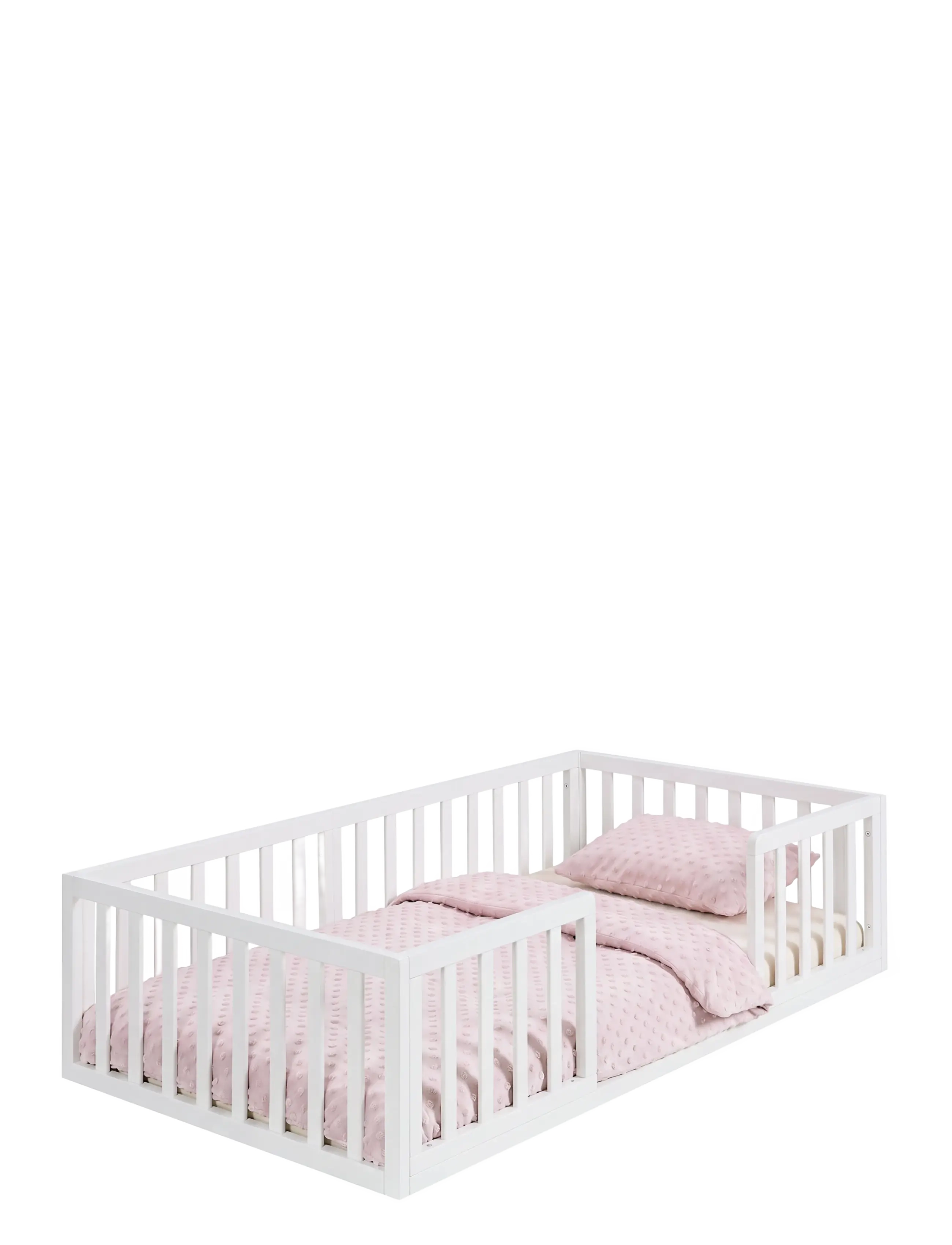 ROBA Montessori-Bodenbett 70 x 140 cm - Kids home - WHITE / white