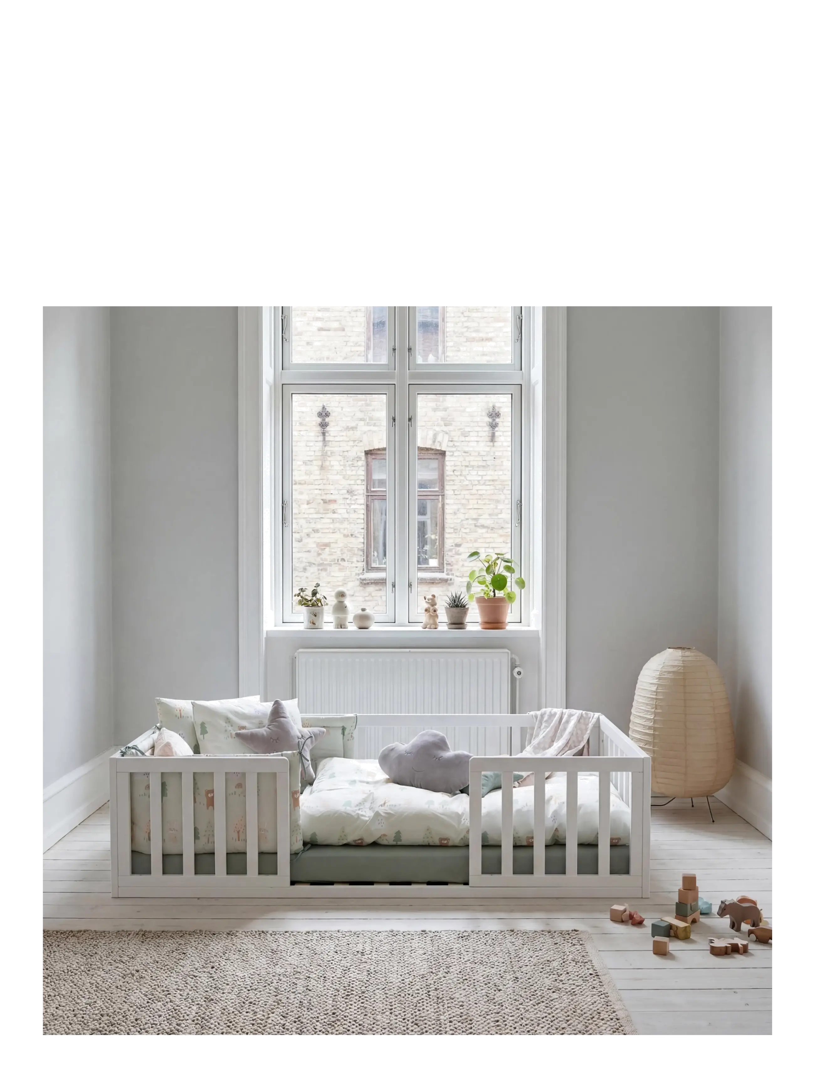 ROBA - Montessori-Bodenbett 70 x 140 cm - børnesenge & tilbehør - white - 2