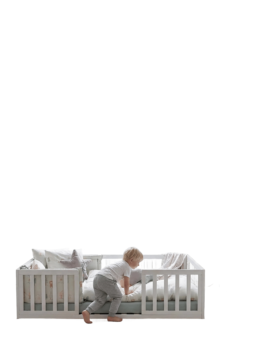 ROBA - Montessori-Bodenbett 70 x 140 cm - barnsängar & tillbehör - white - 3