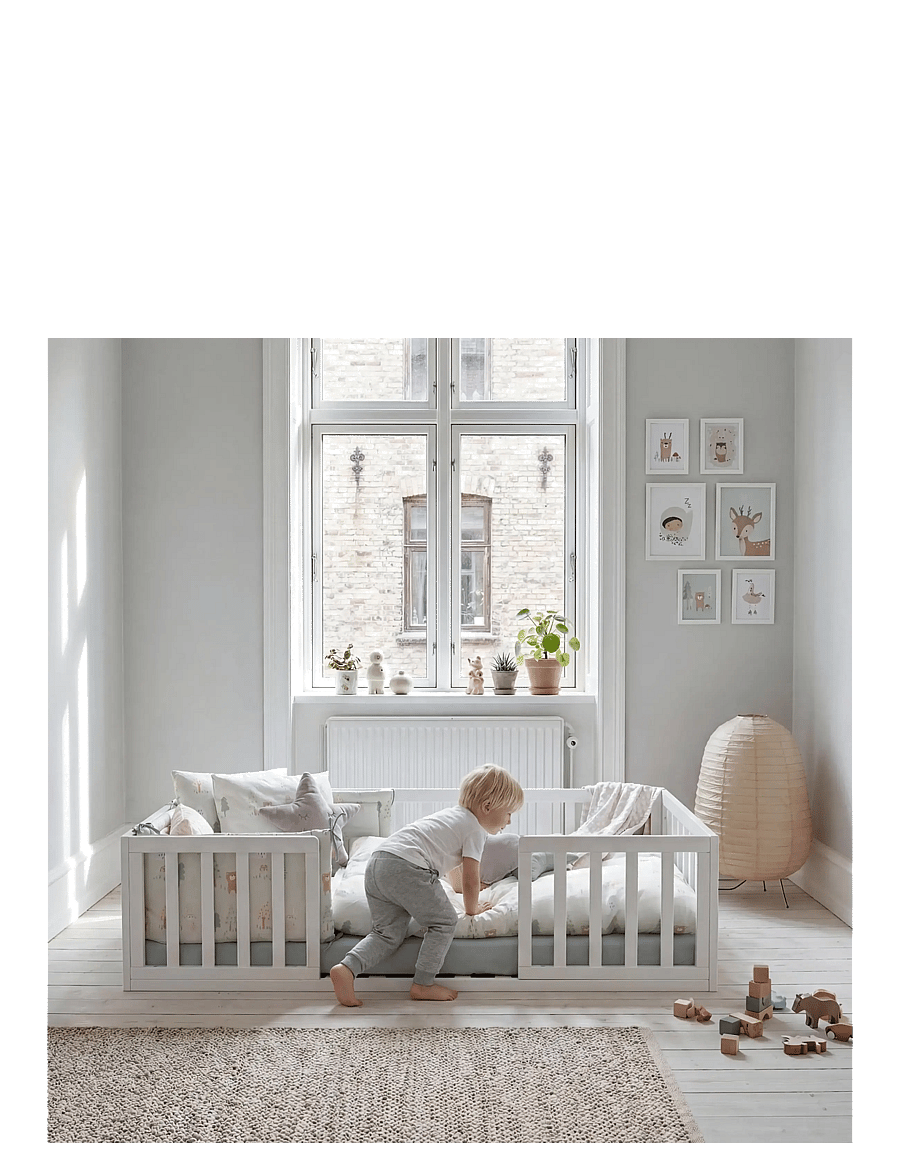 ROBA - Montessori-Bodenbett 70 x 140 cm - børnesenge & tilbehør - white - 3