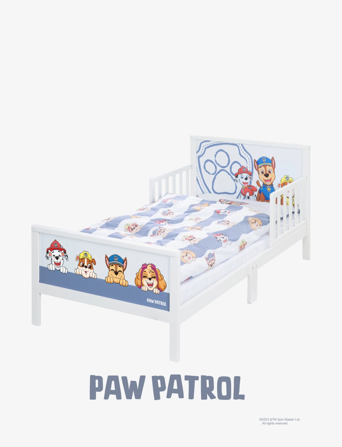 Paw Patrol Toddler-Complete Bed Patrol, 75X 145X 63 cm, Furniture, Weiß - Children's Beds & Accessories, Kinder