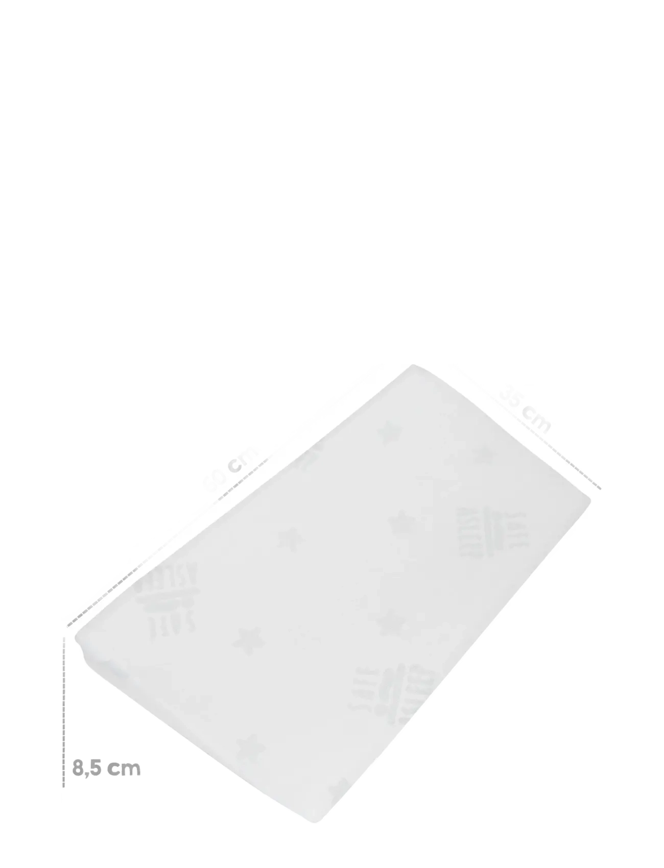 ROBA Wedge Pillow 'safe asleep' AIR With Jacquard Cover - Today's super deals - WHITE / blue