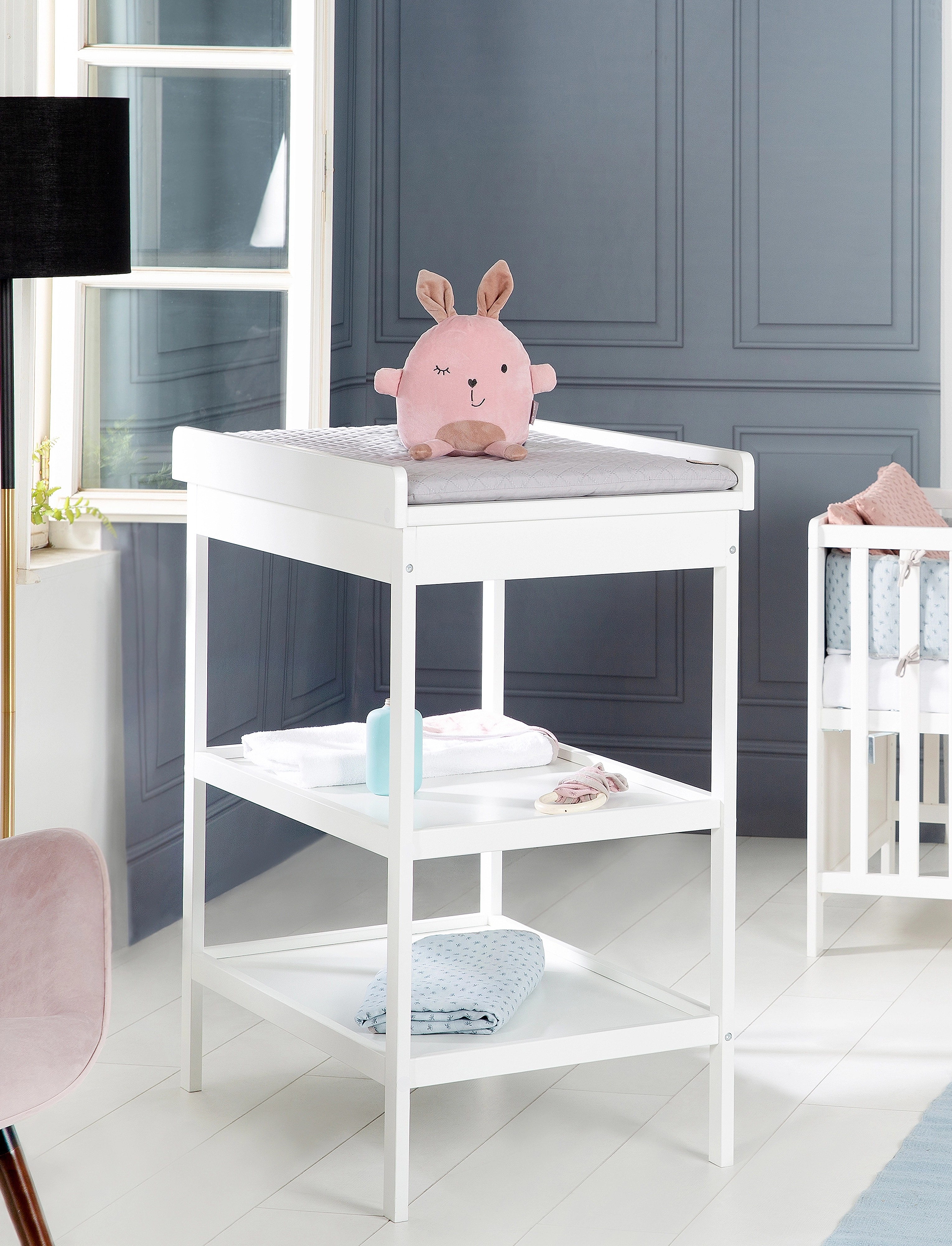 ROBA Changing Table, Incl. Changing Mat, 83X 54.5X 99 cm, White, Care & Hygiene > Changing Tables, Børn