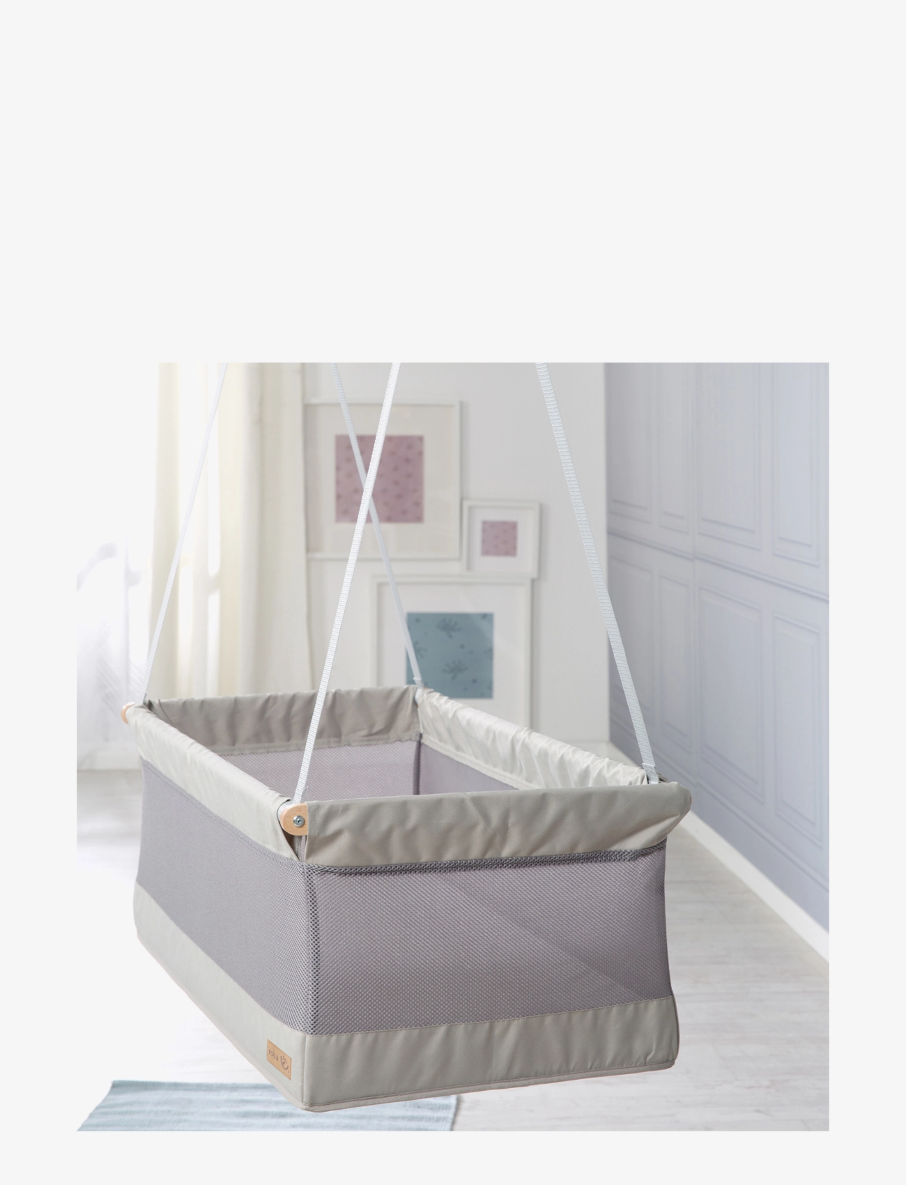 ROBA - Hanging Crib Canvas - moseskurve - grey - 3