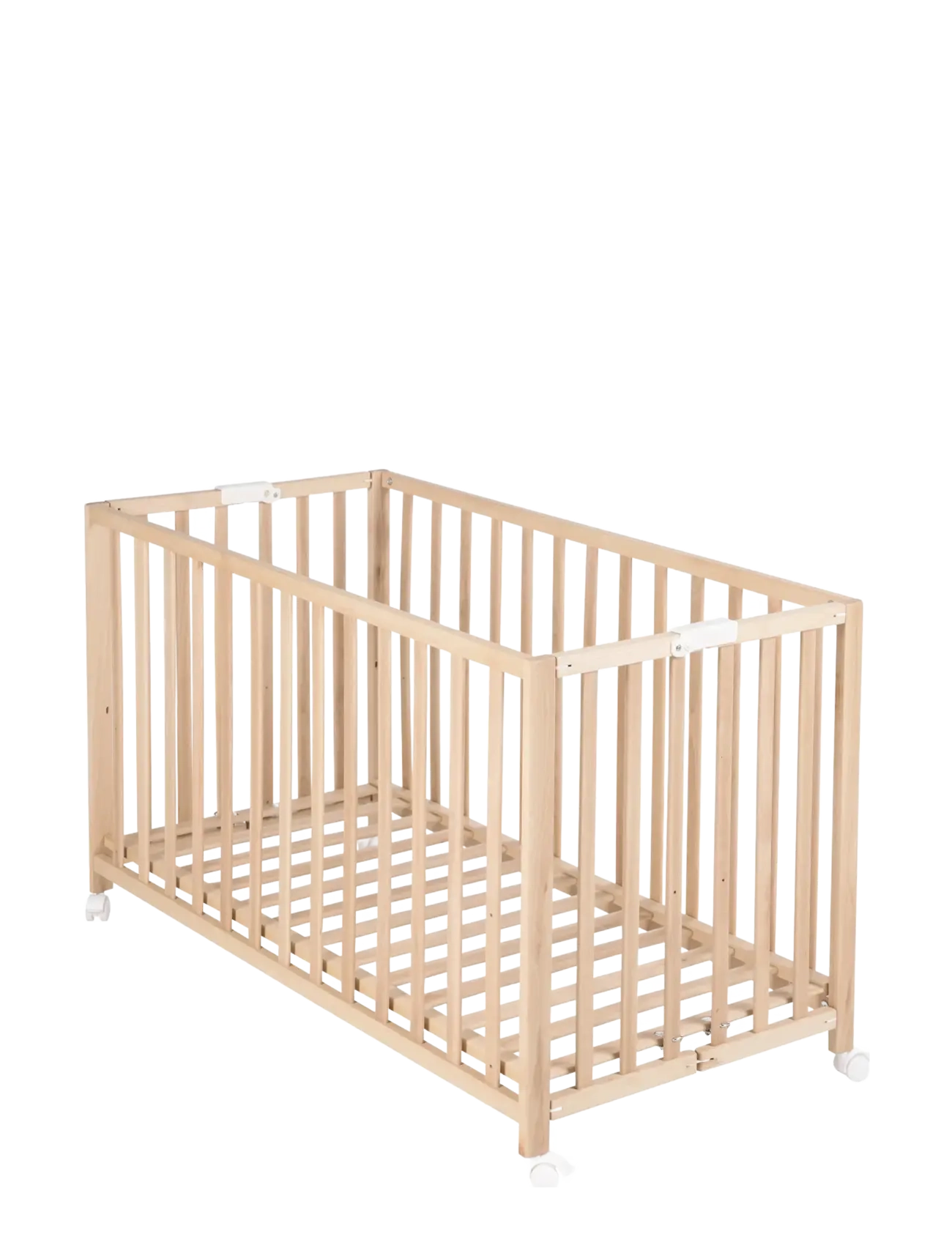 ROBA Wooden Foldable Cot 60 x 120 cm - Erbjudanden - NATURAL ORGANIC BEECH / beige