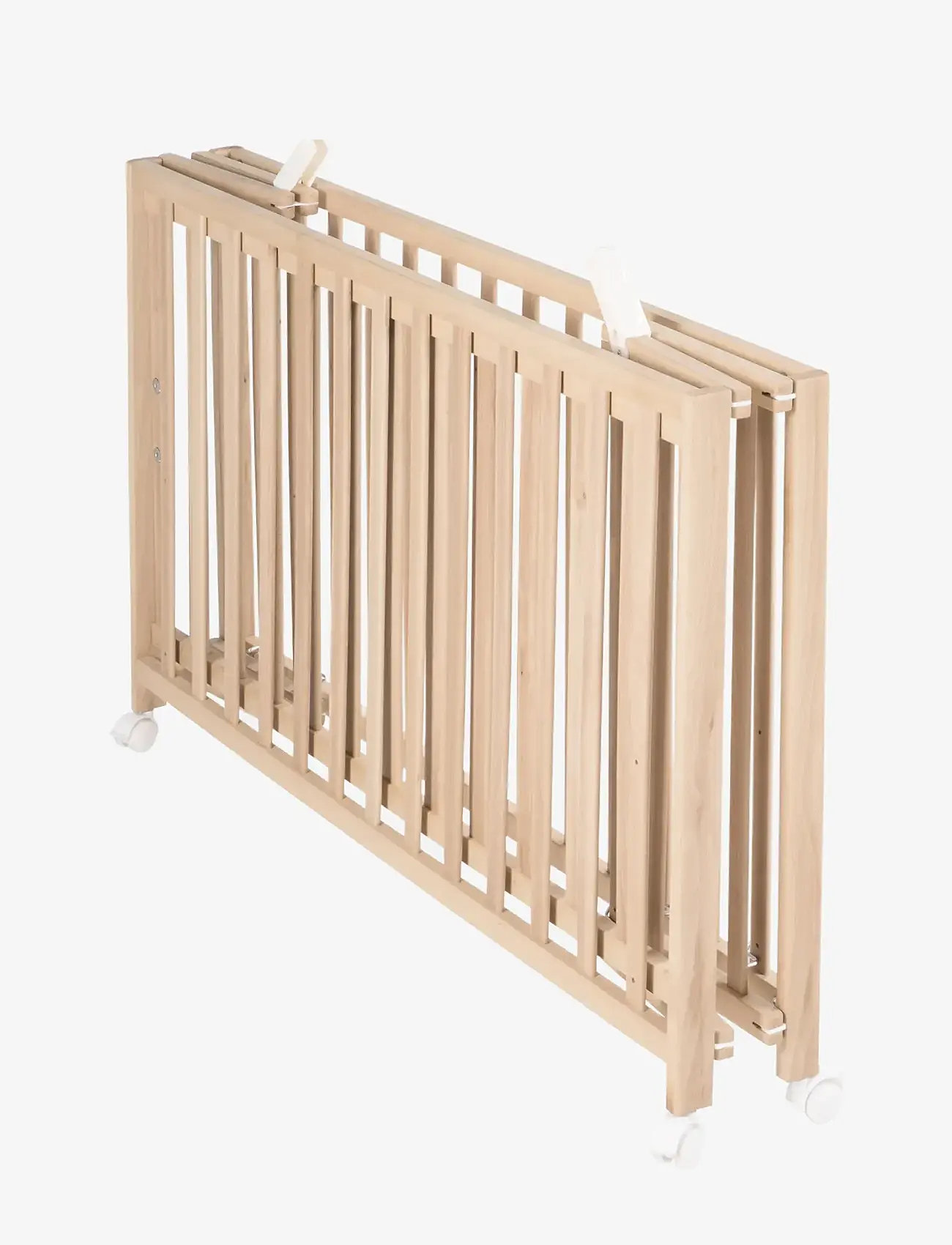 ROBA - Wooden Foldable Cot 60 x 120 cm - tremmesenge - natural organic beech - 3