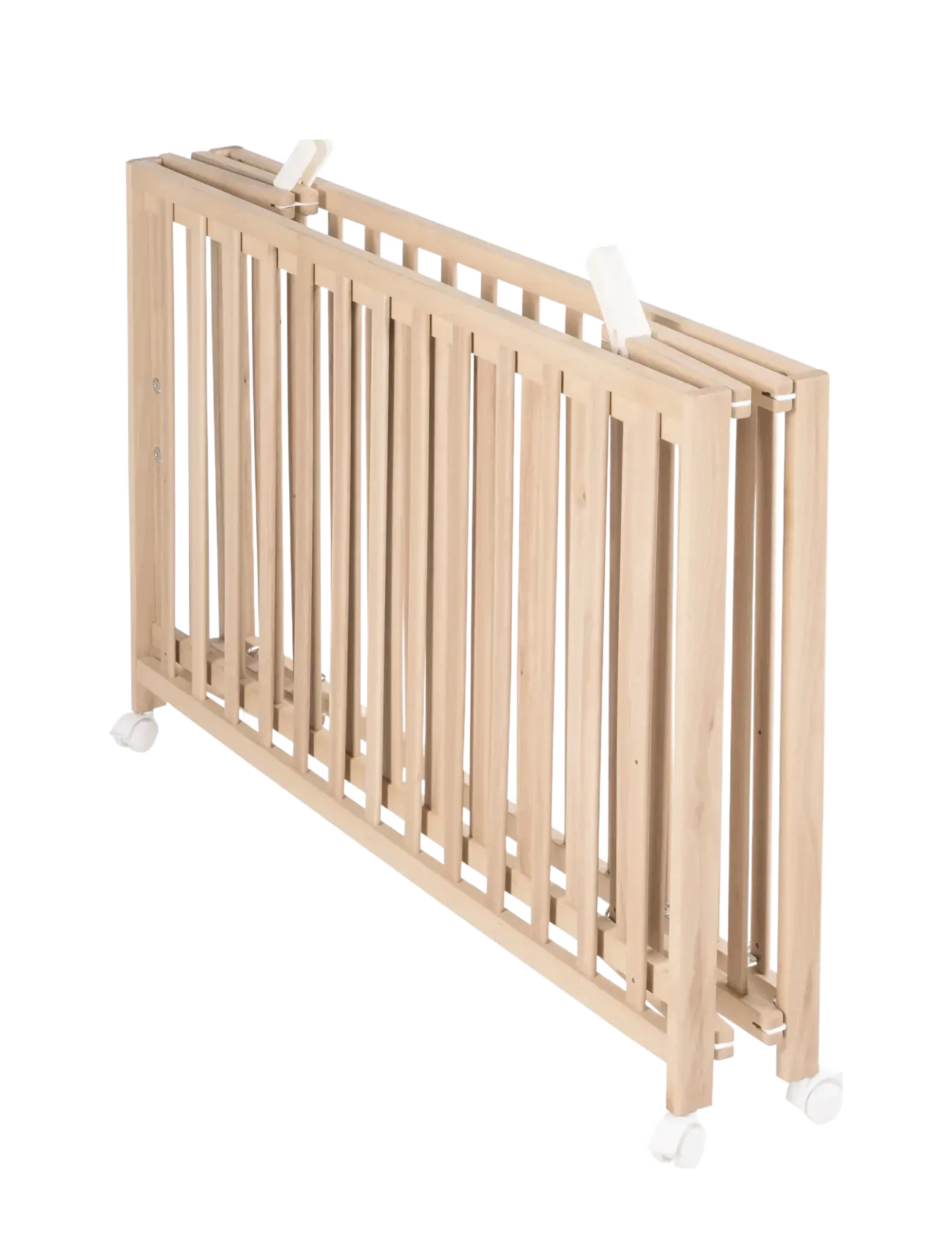 ROBA - Wooden Foldable Cot 60 x 120 cm - spjälsängar - natural organic beech - 3