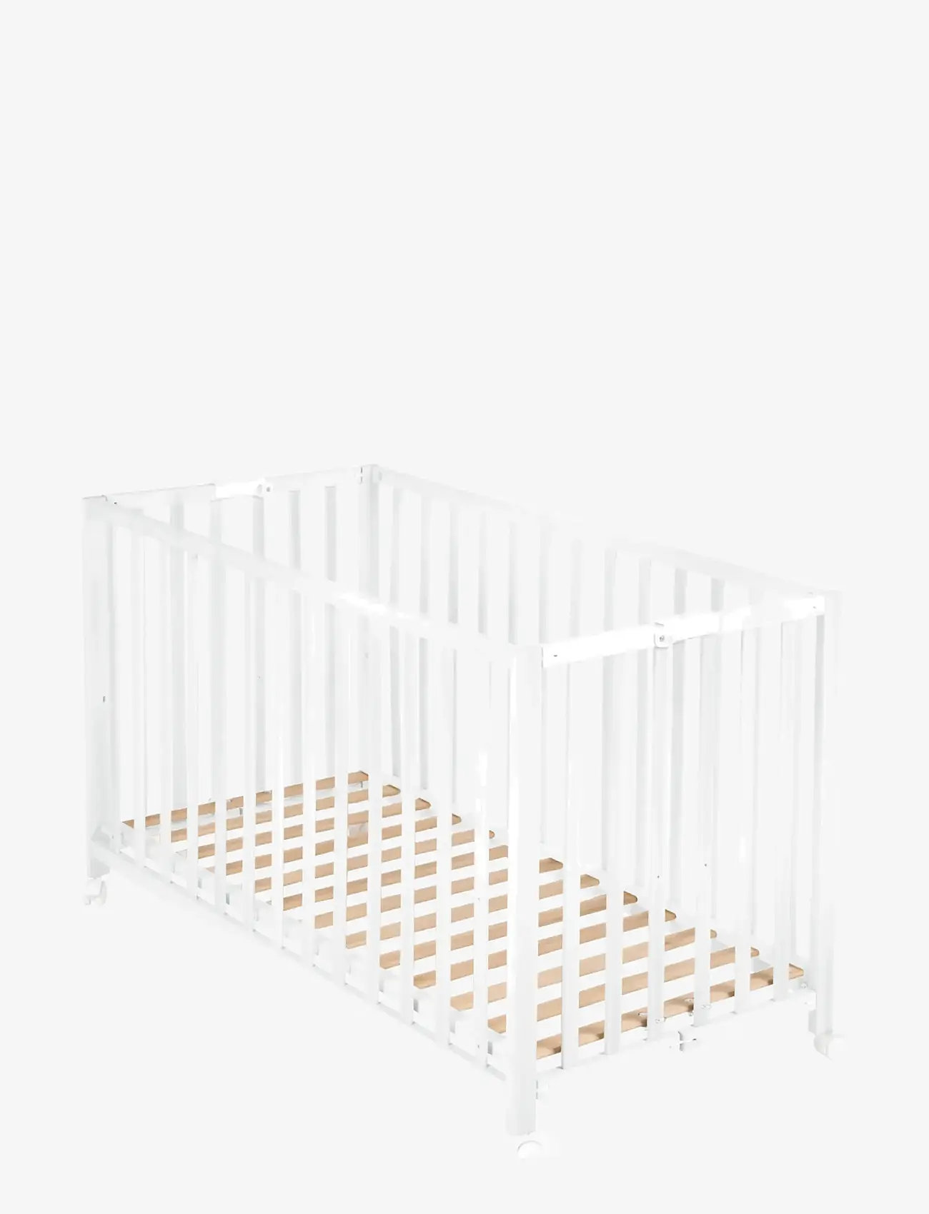 ROBA - Wooden Foldable Cot 60 x 120 cm - cribs - white - 1