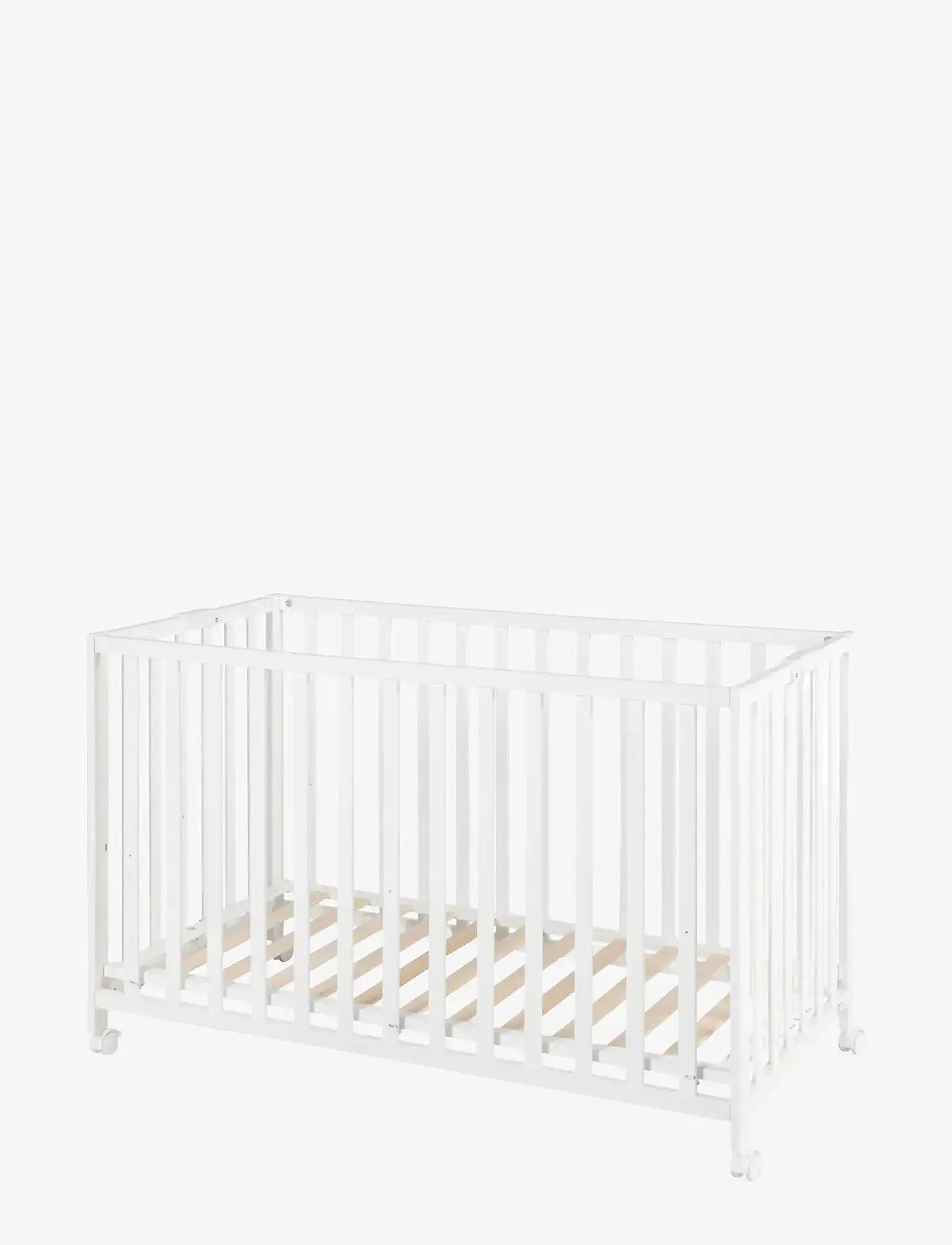 ROBA - Wooden Foldable Cot 60 x 120 cm - cribs - white - 2