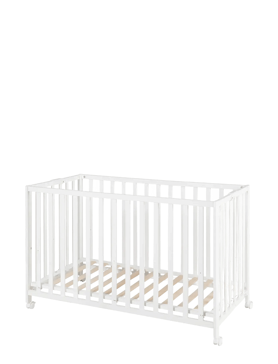 ROBA - Wooden Foldable Cot 60 x 120 cm - lits d'enfant - white - 2