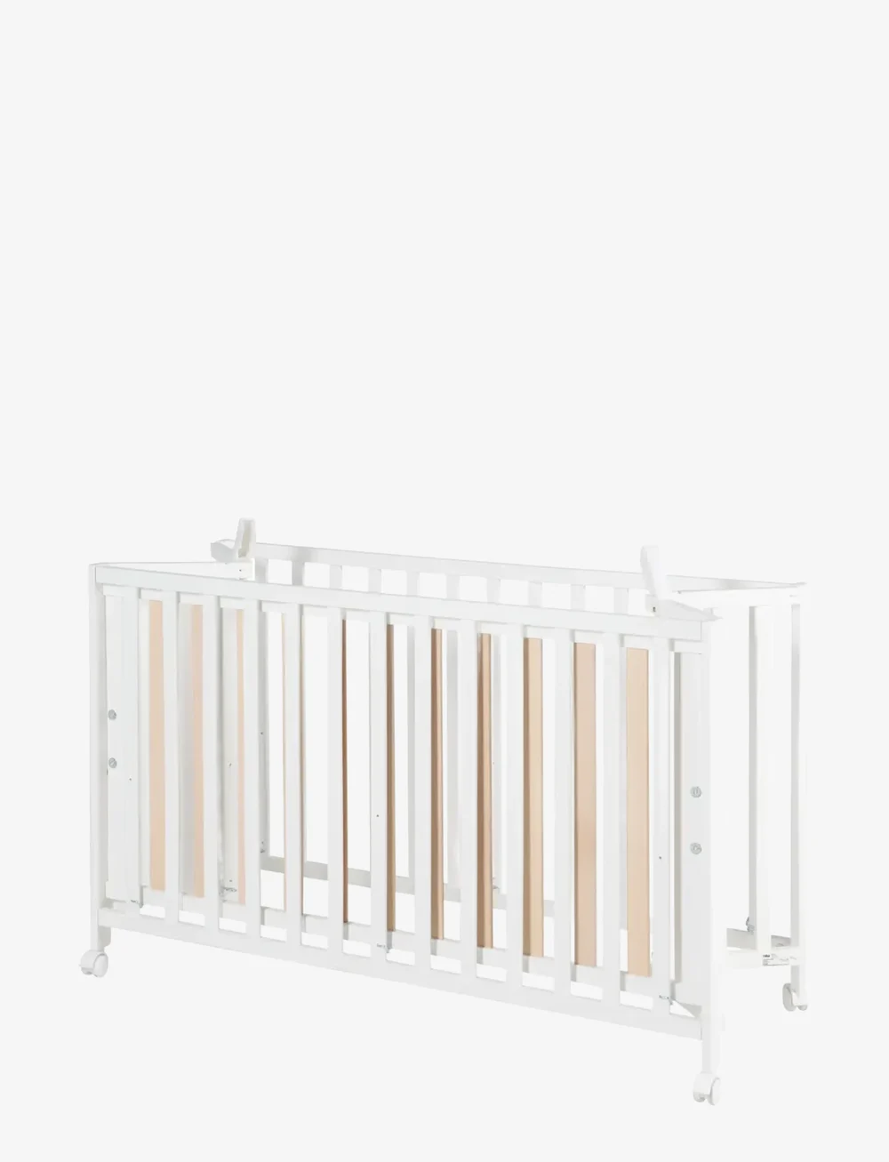 ROBA - Wooden Foldable Cot 60 x 120 cm - spjälsängar - white - 3