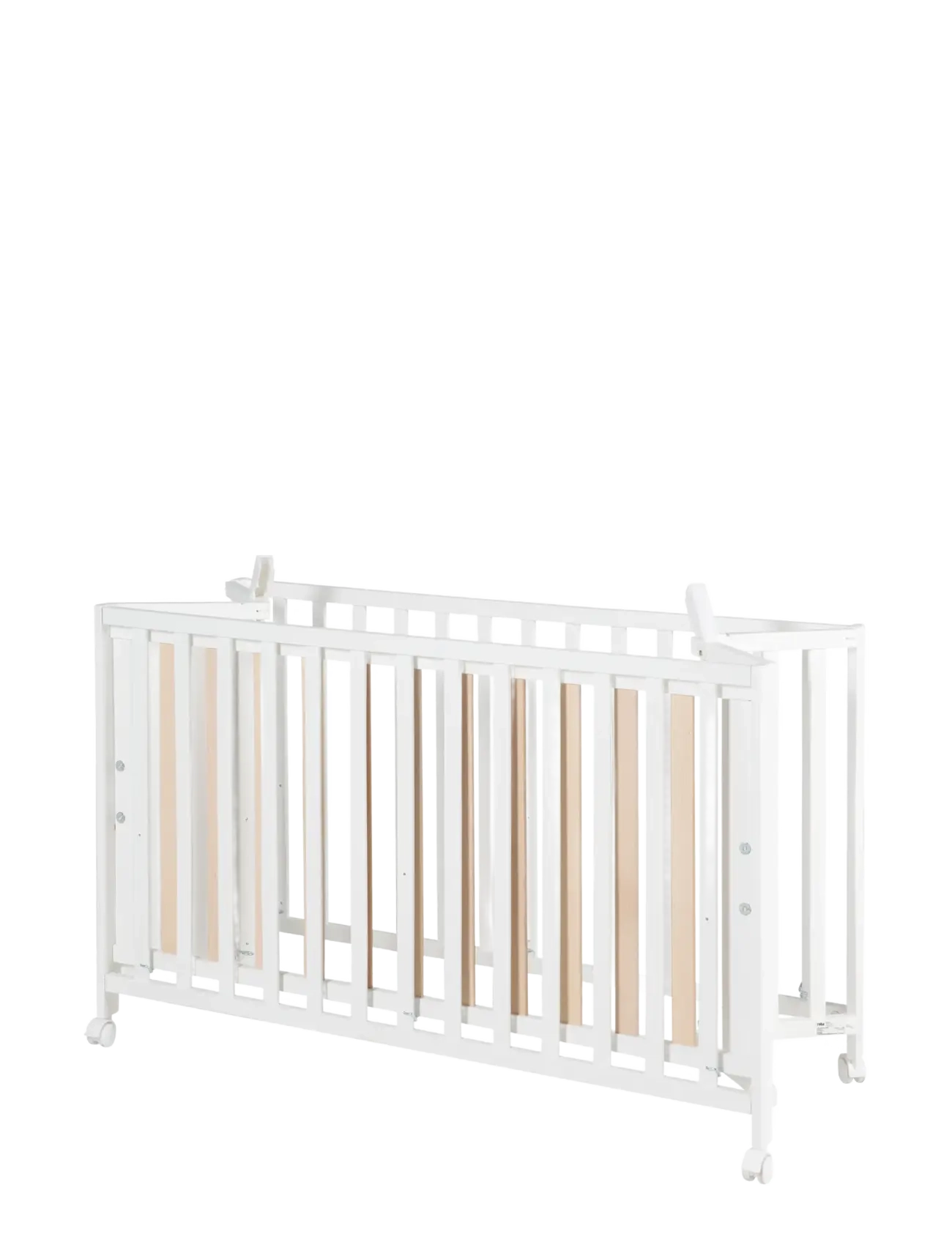 ROBA - Wooden Foldable Cot 60 x 120 cm - vöggur - white - 3