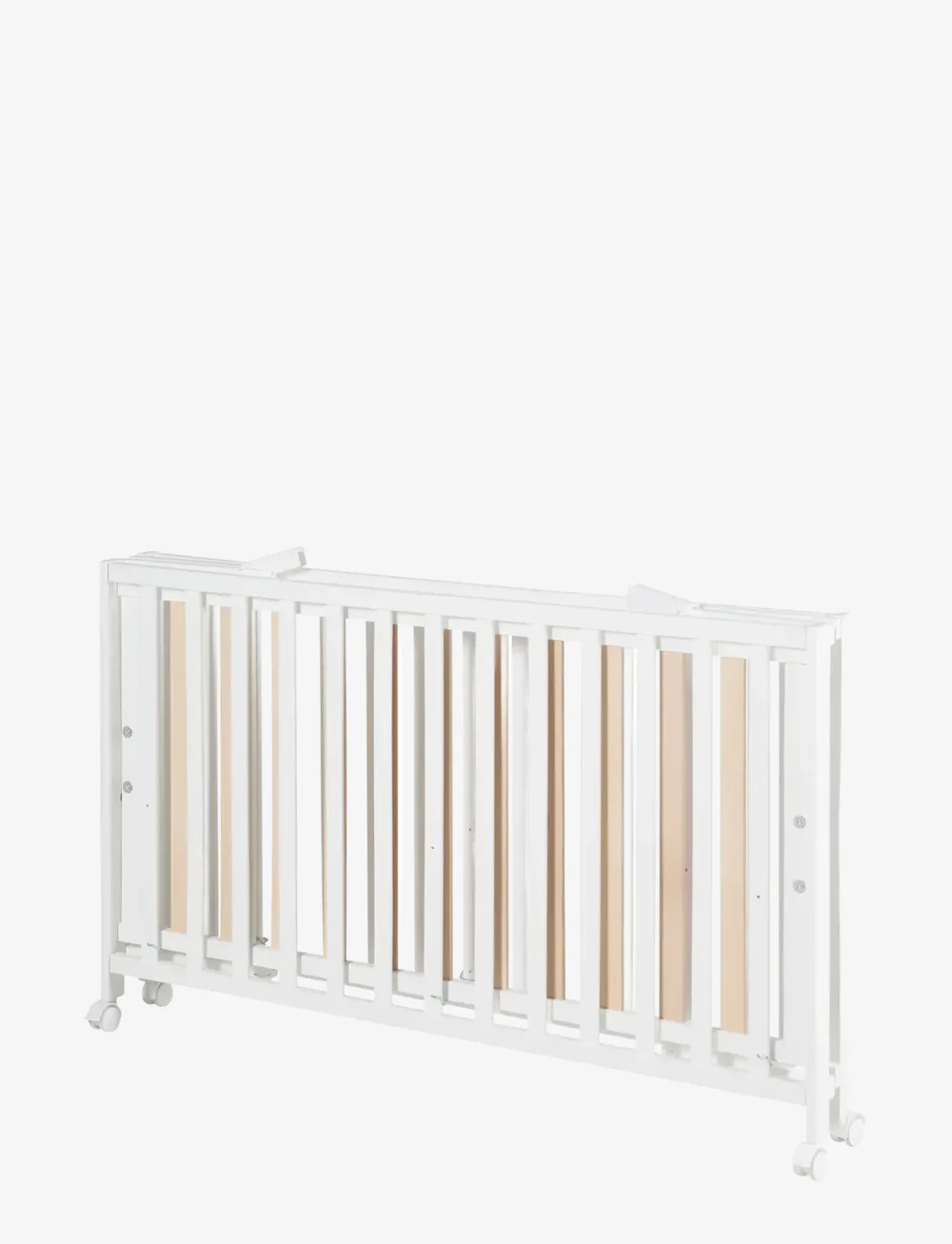 ROBA - Wooden Foldable Cot 60 x 120 cm - spjälsängar - white - 4